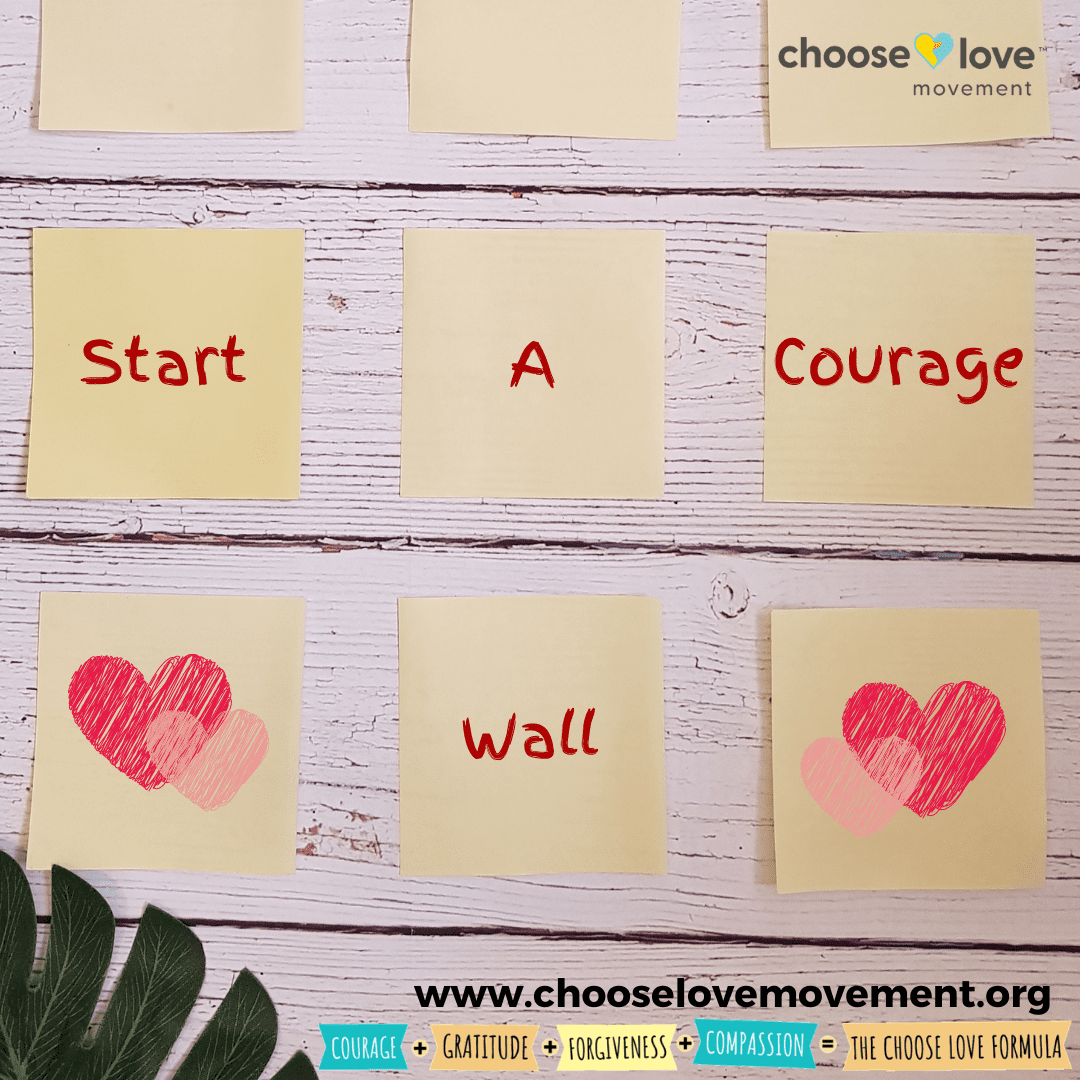Courage Wall Activity