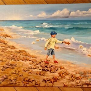 Starfish Painting - Glicee on Canvas
