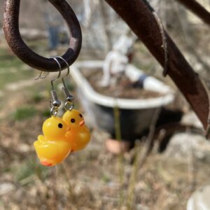 Earrings - Duck