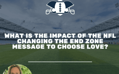 What is the actual impact of the NFL changing the end zone message to Choose Love?